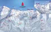 La Plage piste map