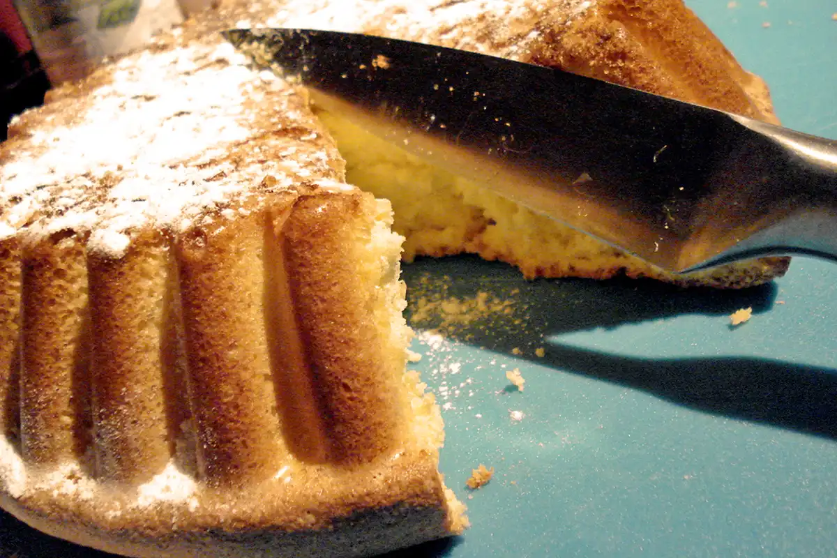 Top food to eat when skiing in the French Alps: Gateau de Savoie