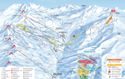 Les Menuires piste map