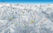 Les Sybelles Piste Map